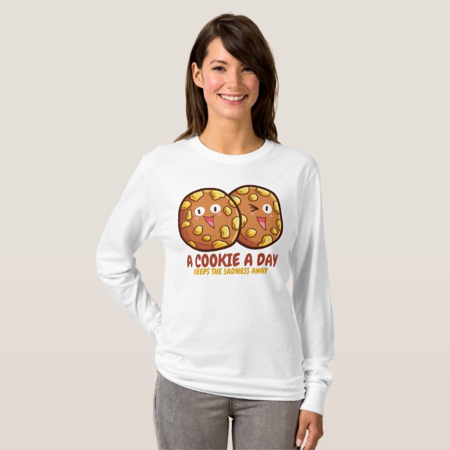 Anpassade en cookie-design för en dag t shirt (Hel framsida)