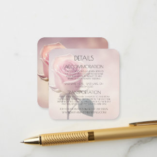Anpassade Enskilda Rosa Rosor Detaljer Tilläggskort