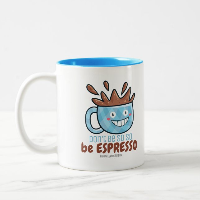 Anpassade: Espresso Två-Tonad Mugg (Vänster)