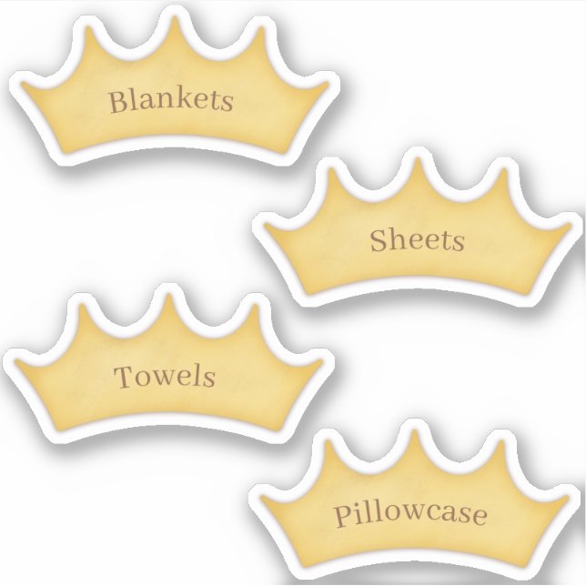 Anpassade etiketter för Fairytalrum och förslutnin (Framsida)