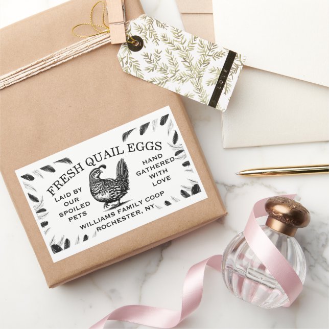 Anpassade etiketter för vakteläggkartonger för din (Gifting)