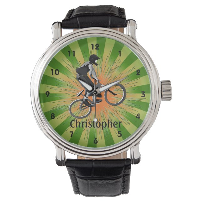 Anpassade Extreme Biker Design Watch Armbandsur (Framsida)