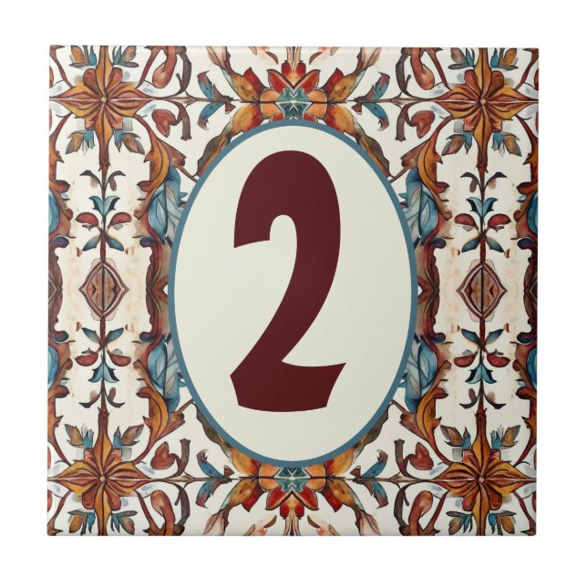 Anpassade Fabulous Fall and Blue Kakelplatta (Framsidan)