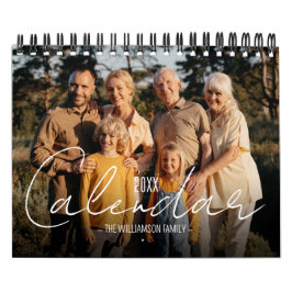 Anpassade familjebilder kalender
