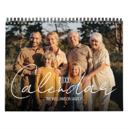 Anpassade familjebilder kalender