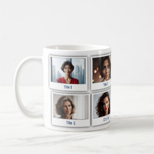 Anpassade familjefäder åtta foton kaffemugg