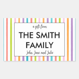 Anpassade familjejordbruk rektangulärt klistermärke