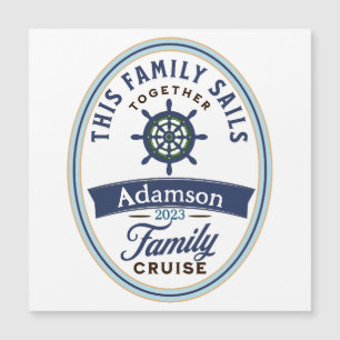 Anpassade Family Cruise Magnet