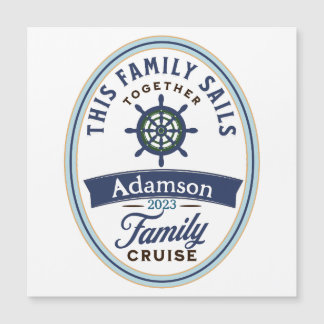 Anpassade Family Cruise Magnet