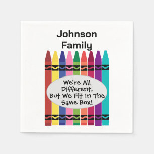 Anpassade Family Reunion Napkins Pappersservett