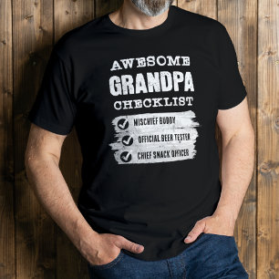 Anpassade Fantastisk Grandpa Funny T-Shirt