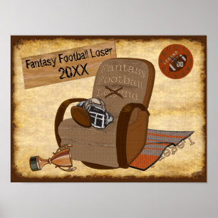Anpassade Fantasy Football Loser Ideas Poster