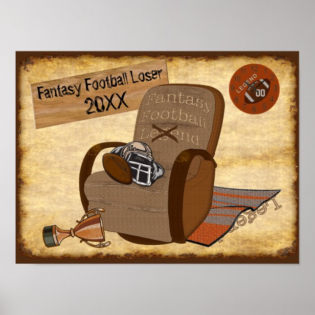 Anpassade Fantasy Football Loser Ideas Poster (Framsidan)