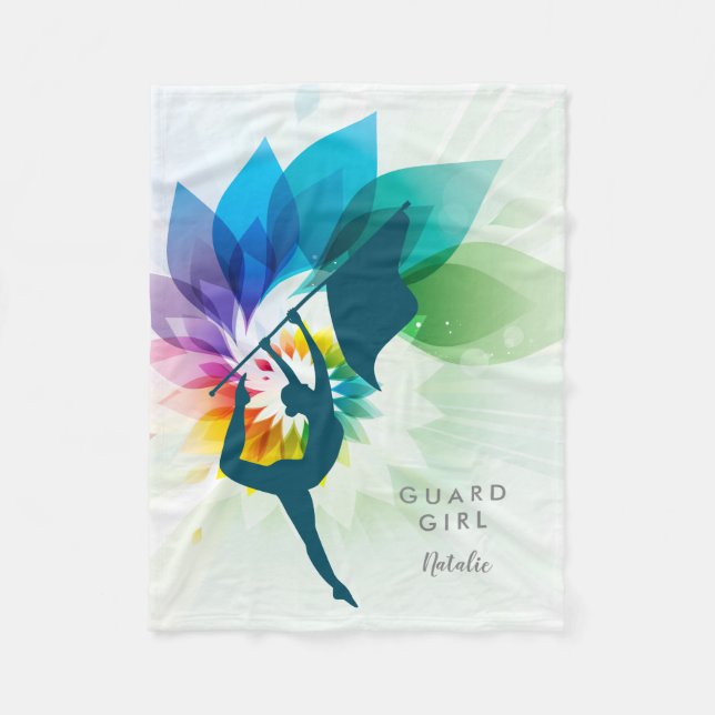 Anpassade Färg Guard Ull Throw Blanket Fleecefilt (Framsidan)