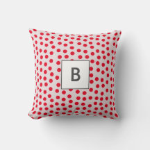 Anpassade färg Polka dots monogram
