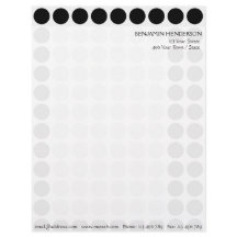 Anpassade Färg Polka dots Mönster i Vita