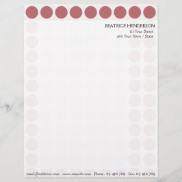 Anpassade Färg Polka dots Mönster i Vita Brevhuvud