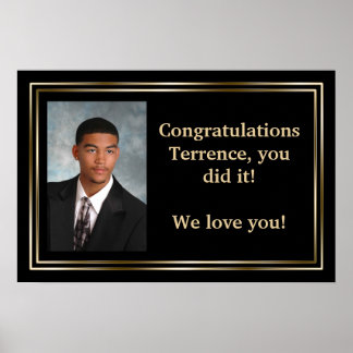 Anpassade Färg Studenten-skylt/banderoll Poster