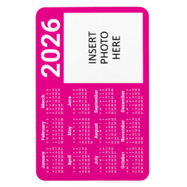 Anpassade färger & anpassad bild 2026 kalender mag magnet