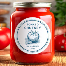 Anpassade färger tomatchutney inläggning