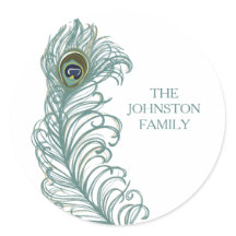 Anpassade fästingar för peacock Feather