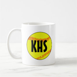 Anpassade Fastpitch Softball Coffee Mugg