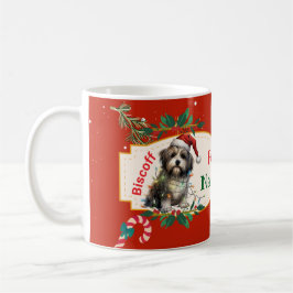 Anpassade Feliz Navidog Jul Kaffemugg