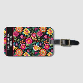 Anpassade Fiesta Blommigt Extravaganza Bagagebricka