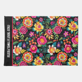 Anpassade Fiesta Blommigt Extravaganza Kökshandduk
