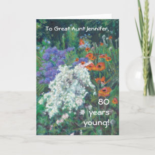 Anpassade Fine Art Greeting Card, June Garden Kort