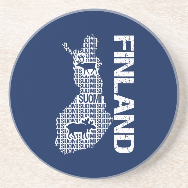 ANPASSADE FINLAND KARTA UNDERLÄGG SANDSTEN (Framsidan)