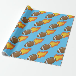 Anpassade Flaming Football Presentpapper