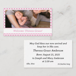 Anpassade Flicka Birth Notice