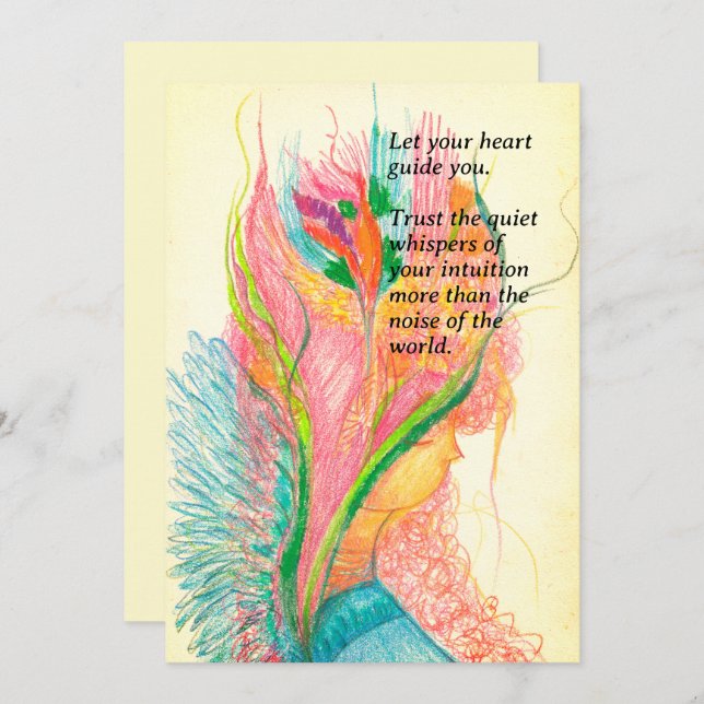 Anpassade FLOMMMALKort (Fram/baksida)