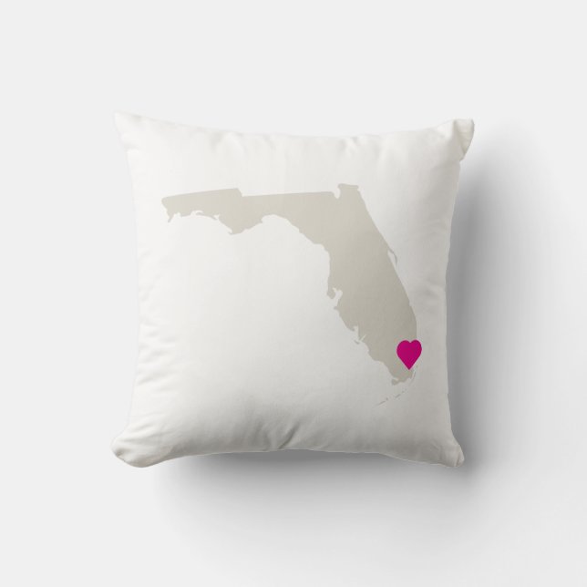 Anpassade Florida State Kärlek Reversible Pillow Kudde (Framsida)