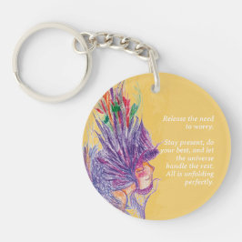 Anpassade Flower Fairy Acrylic Keychain