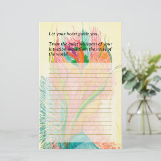Anpassade Flower Fairy Stationery Brevpapper