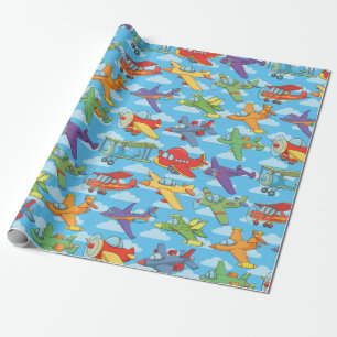 Anpassade Flygplan och moln Presentpapper
