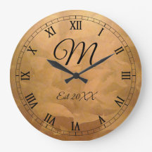 Anpassade födelsedag Monogram kopparmetallisk