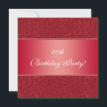 Anpassade Födelsedagsfest inbjudan<br><div class="desc">Våra inbjudningar kan enkelt anpassas som ett vackert födelsedagsfest inbjudan för det speciellare födelsedagsevenemanget. Anpassa våra inbjudningar med ditt favoritteckensnitt färg och stil och all viktig födelsedagsfest för dina gäster. Skapa perfekt födelsedagsfest inbjudan för din speciellare händelse i dag!</div>