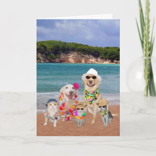 Anpassade födelsedagskort på hawaiian kort