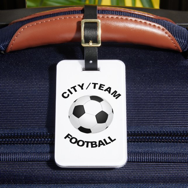 Anpassade Football Bagagebricka (Framsida Insitu 2)