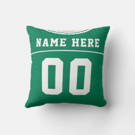 Anpassade Football Jersey Number Jersey, Grönt Kudde