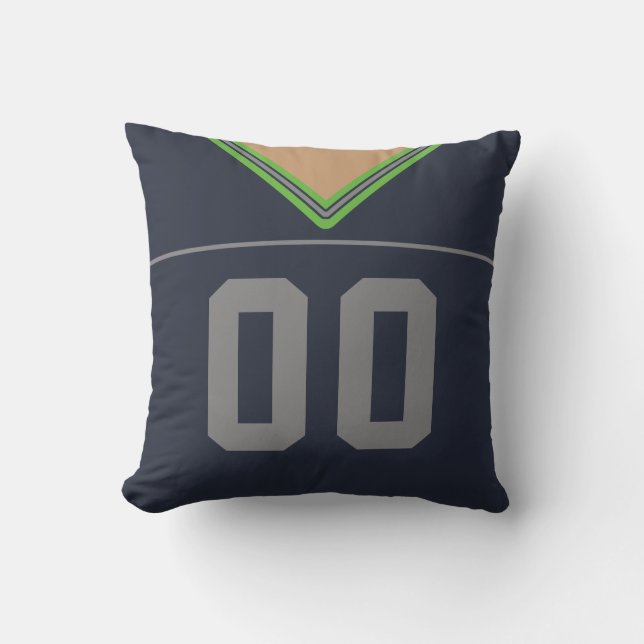 Anpassade Football Jersey Number Jersey Kudde (Framsida)