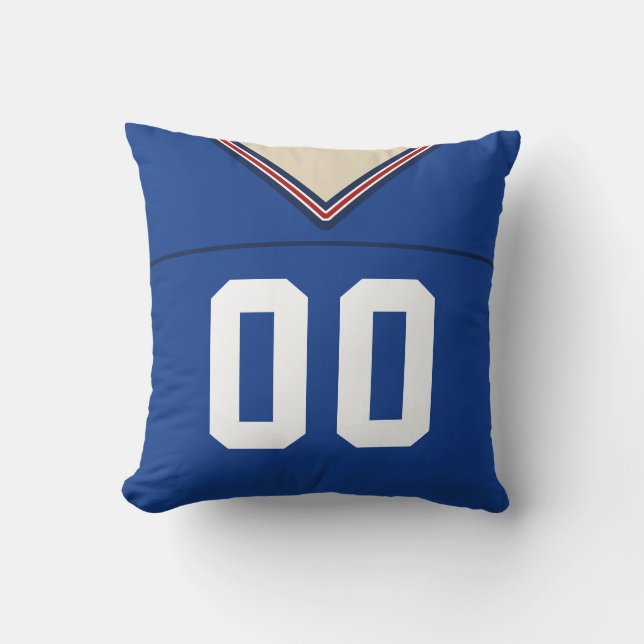 Anpassade Football Jersey Pillow Cushion, LAX Kudde (Framsida)