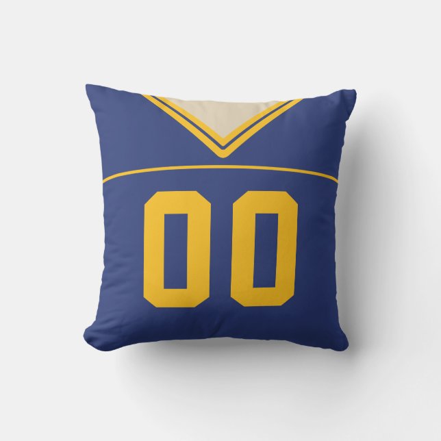Anpassade Football Jersey Pillow Cushion, LAX Kudde (Framsida)