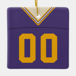 Anpassade Football Lacrosse Jersey Ornament