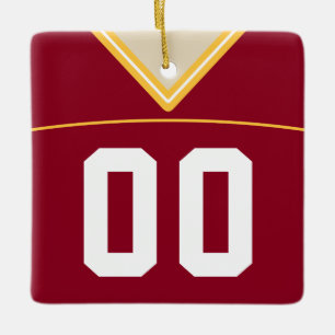 Anpassade Football Lacrosse Jersey Ornament