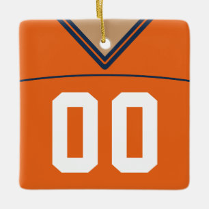 Anpassade Football Lacrosse Jersey Ornament