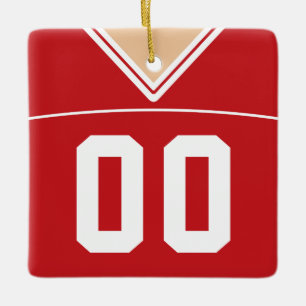 Anpassade Football Lacrosse Jersey Ornament